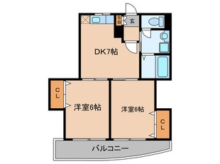 エクセラート堤の物件間取画像